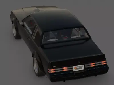 1987 Buick Grand National Regal GNX 3D Model  V6 3D model