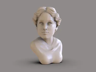 Classic Women Bust 3D print model