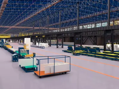 Factory Real-Scale 3D Model 3D model