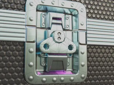 Flight Case Low-poly 3D model