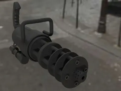 Multi-Barrel Gun 3D model