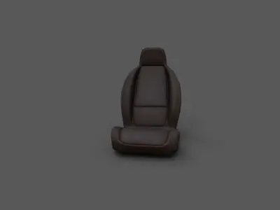 Generic Car Seat Low-poly 3D model