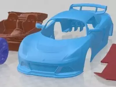 Lotus Exige LF1 2014 Printable Car 3D print model
