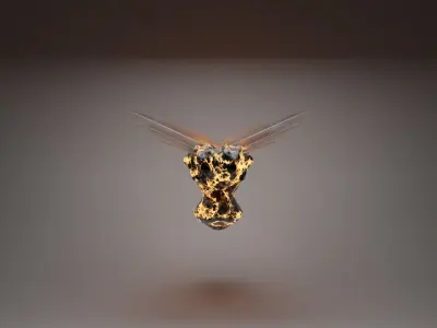 Rigged Alien Insect Free low-poly 3D model