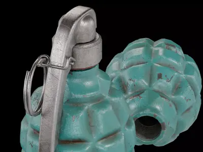 French Fusante No 1 Grenade Low-poly 3D model