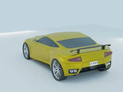 Sport car  Free 3D model by nvnwijesinghe