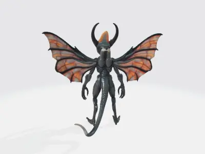 Flying alien 3D model