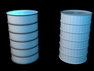 Barrel Drum Free 3D model