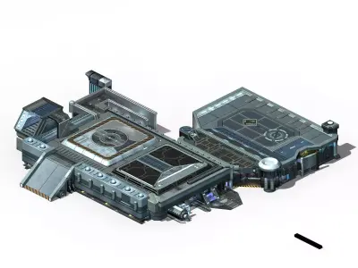 Spacecraft - Ground Platform 02 3D model