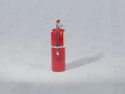 Fire Extinguisher Low-poly 3D model order