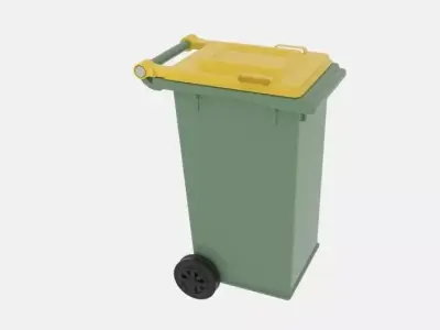  Mobile Rubbish Bin 3D model