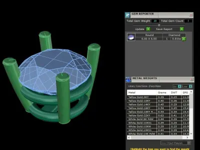 4-Prong Solitaire Earring 6MM 3D print model