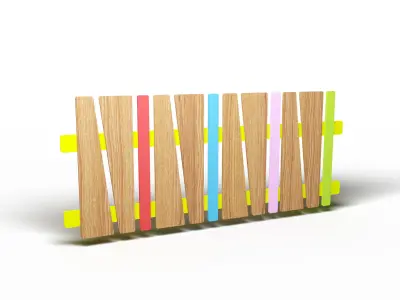 Playground decorative fence  3D model