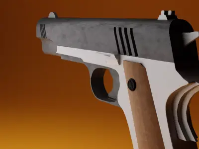 M1911 pistol Free low-poly 3D model