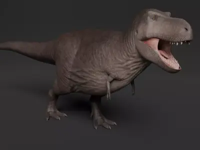 Tyrannosaurus Rex Rigged Low-poly 3D model