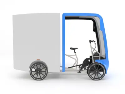 EAV Delivery bike 3D model