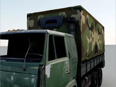 truck low poly for game Low-poly 3D model