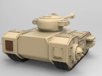 Tank 3d model toy 3D model