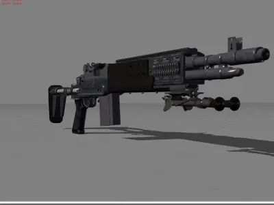 MK14 Pubg Low-poly 3D model