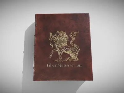 Fantasy Book Low-poly 3D model