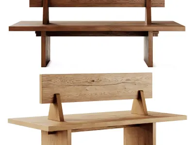 Phantom Hands Kandalama Perch Bench 3D model