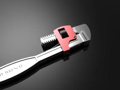 Pipe Wrench Free 3D model