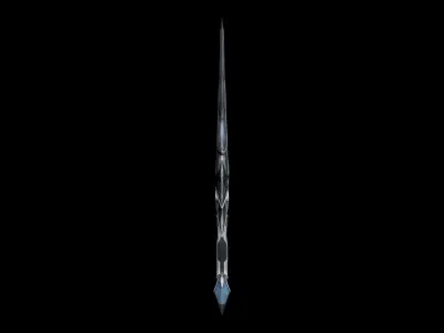 Dark Wings Dagger Low-poly 3D model