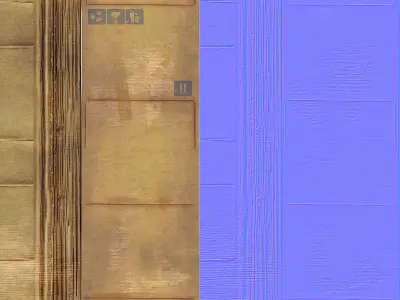 Cardboard Junk Low-poly 3D model