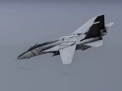 F14 - Bombcat Military aircraft Low-poly 3D model
