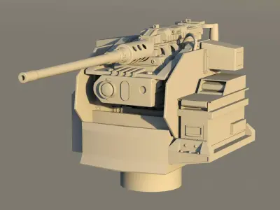 REMOTE CONTROLLED WEAPON STATION Free 3D model