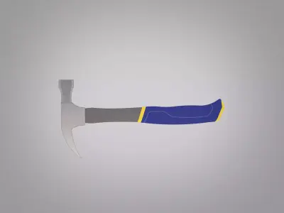 Hammer Low-poly 3D model 20