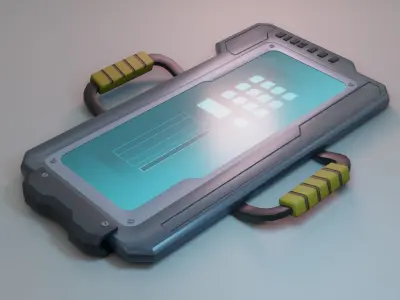Sci-Fi Tablet - Low Poly - Game Ready - PBR Low-poly 3D model