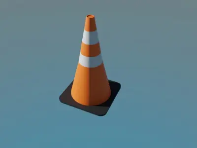 Traffic signs Free low-poly 3D model