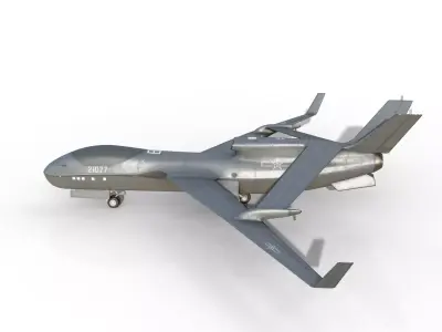 Chinese AirForce WZ-7 Soaring Dragon Reconnaissance Drone 3D model