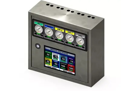 Medical Gas Box 3D model