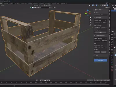 wooden crate 3D model order