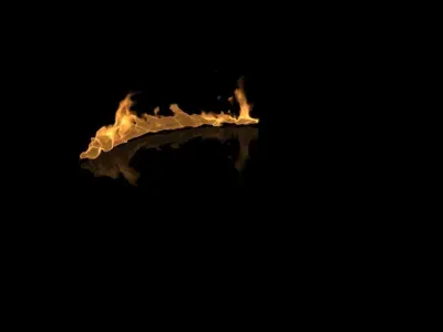 Fire ring circle VDB 7s 3D model