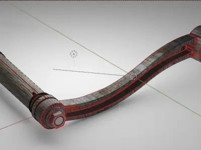 Crank Handle 3D Model - Free High-Poly Asset  Free 3D model