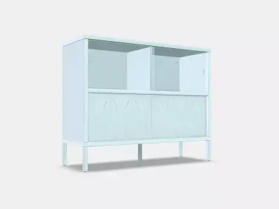 KALKNAS Cabinet with sliding doors Low-poly 3D model purchase