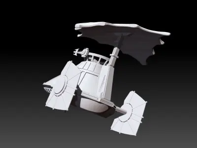 Mini Rig Skiff Vehicle 3D print model