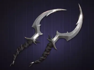 Fantasy Dagger 3 Low-poly 3D model