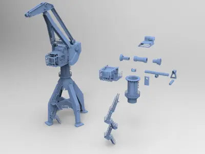 Conversion kit for Playmobil crane 3D print model