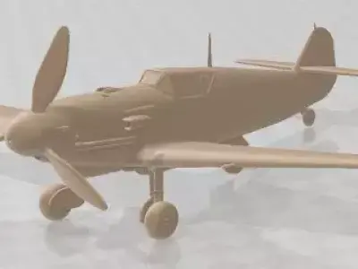 Messerschmitt BF 109 Printable Airplane 3D print model