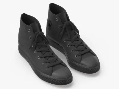 Basketball Leather Shoes Chuck Taylor 3D model purchase