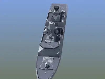 HNLMS Evertsen Frigate 3D model
