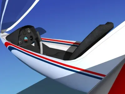 DG-400 15-Metre Motorglider V01 3D model