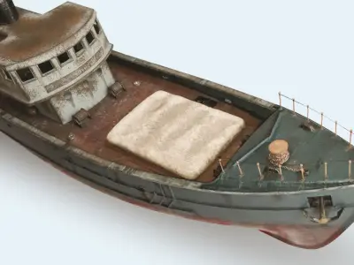 RC fishing boat 3D print model