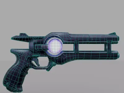 Experimental Rift - PBR Game-Ready Pistol Low-poly 3D model