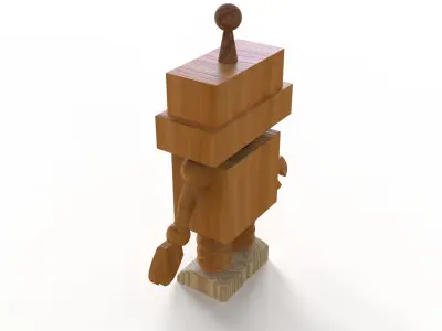 toy robot 3D model 3