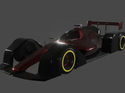 F1 Car Concept Free 3D model